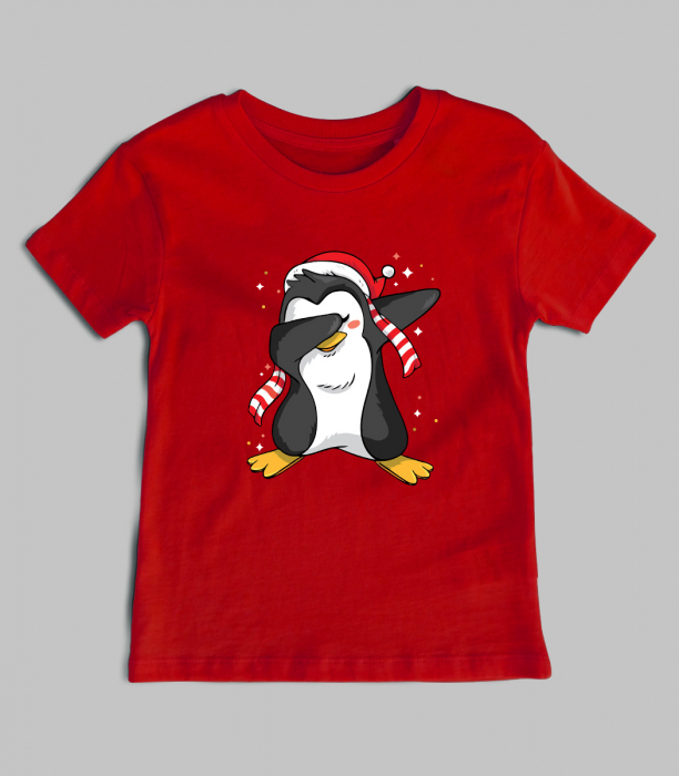 Tricou Copil Penguin Dab [2]