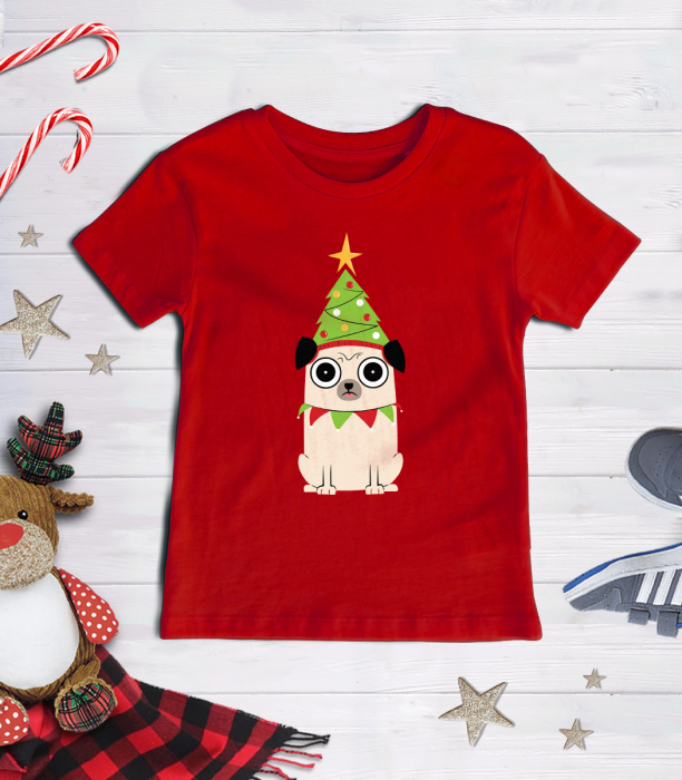 Tricou Copil Christmas Pug [1]