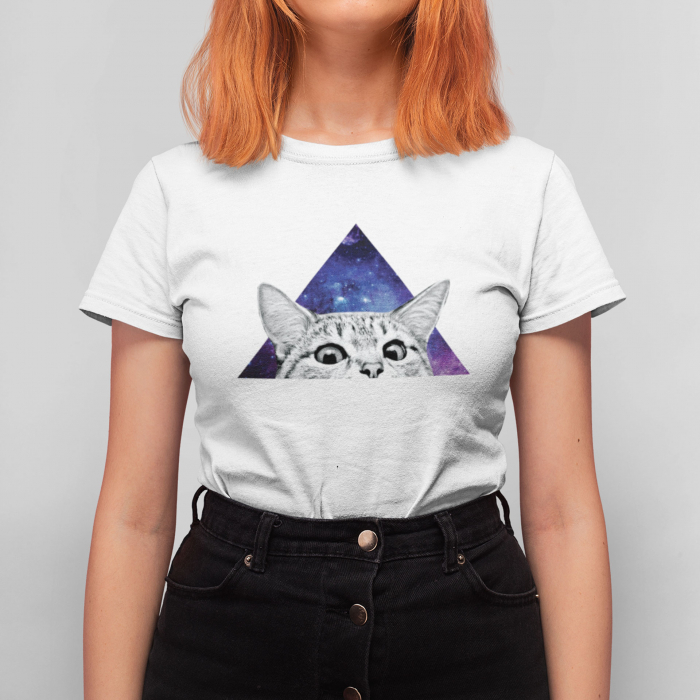 Tricou Femeie Cosmic Cat [2]