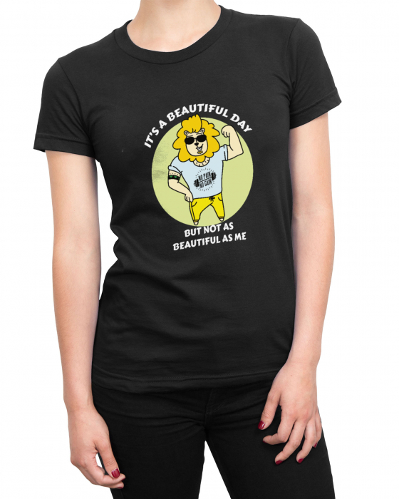 Tricou Femeie Negru Beautiful As Me [2]