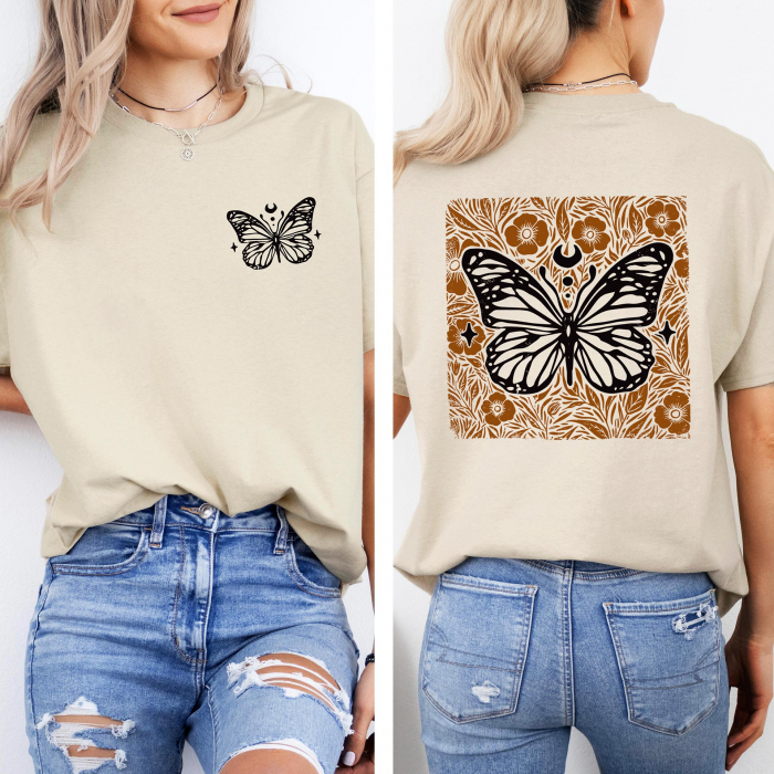 Tricou Femeie Vintage Butterfly [1]