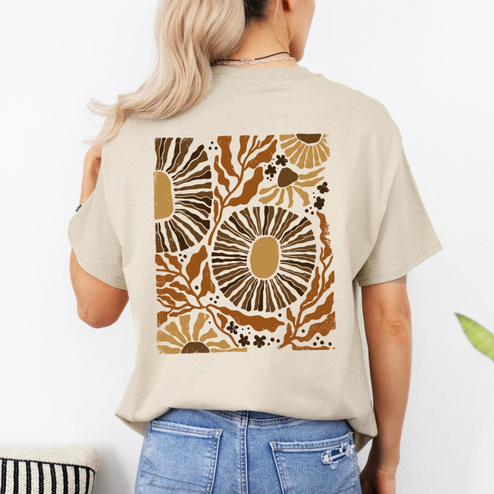 Tricou Femeie Golden Flowers [3]
