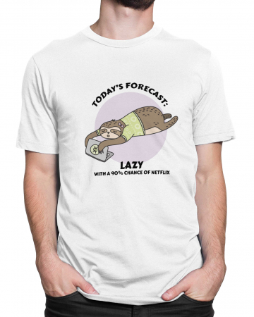 Tricou Barbat Alb Today's Forecast [1]