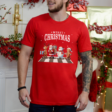 CRACIUN - Tricou Barbat Christmas Band