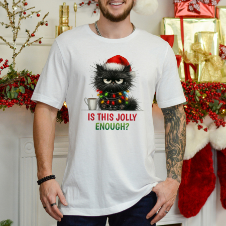CRACIUN - Tricou Barbat Jolly Cat
