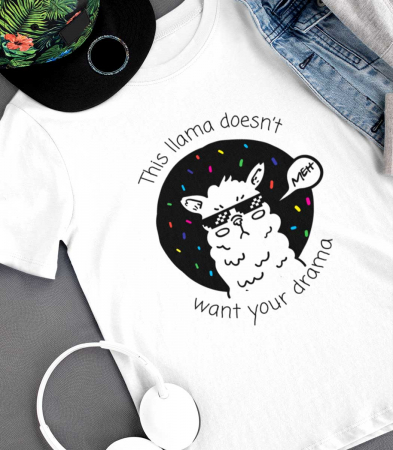 CU IMPRIMEU - Tricou Barbat Llama Drama