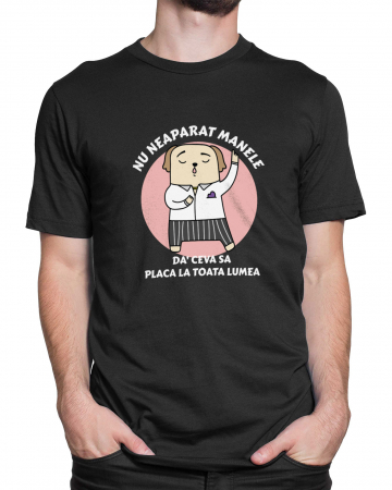 Tricou Barbat Negru Ceva Sa Placa [1]