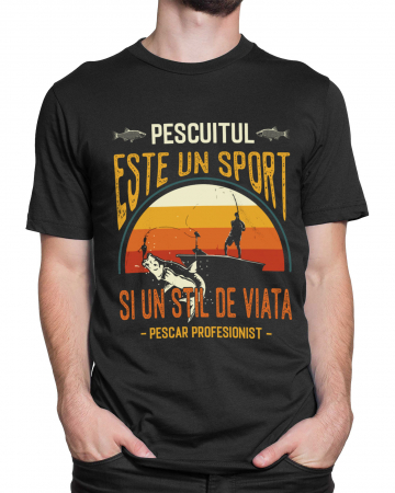 PESCARI - Tricou Barbat Pescar Profesionist