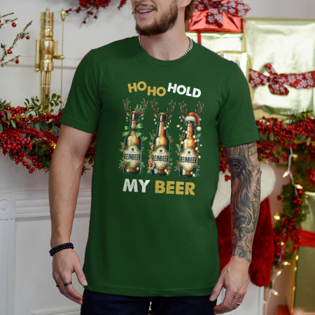 CRACIUN - Tricou Barbat Ho Ho Beer