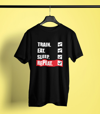 Tricou Barbat Train Eat Sleep [0]