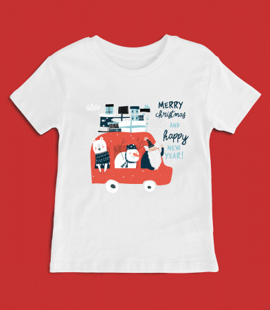CRACIUN - Tricou Copil Christmas Ride