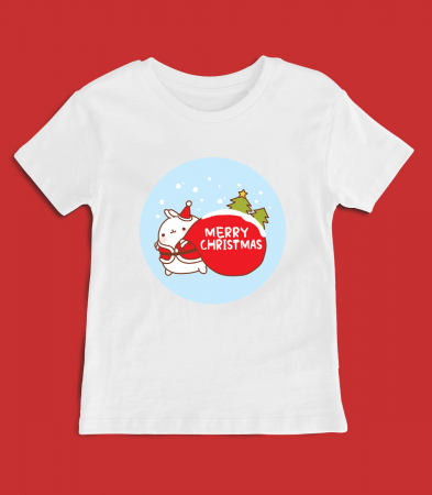 CRACIUN - Tricou Copil Merry Bunny