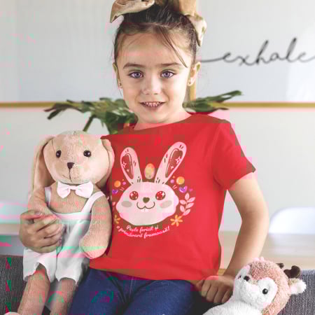 DE PASTE - Tricou Copil Pink Bunny