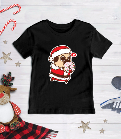 CRACIUN - Tricou Copil Santa Pug