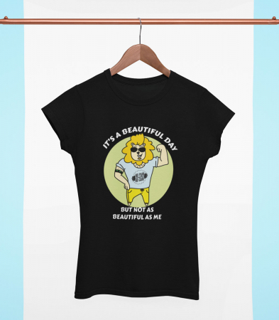 VOXALL CHARACTERS - Tricou Femeie Negru Beautiful As Me