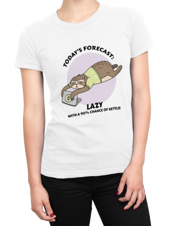 Tricou Femeie Alb Today's Forecast [1]