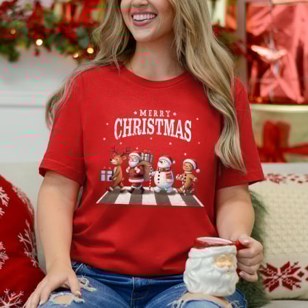 Femei - Tricou Femeie Christmas Band