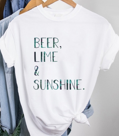 SUMMER VIBES - Tricou Femeie Beer and Sunshine