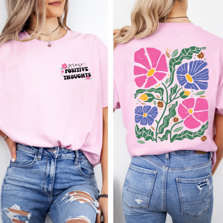 STIL RETRO - Tricou Femeie Grow Positive