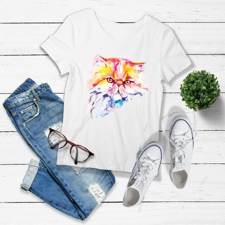 PISICI - Tricou Femeie Persian Kitty