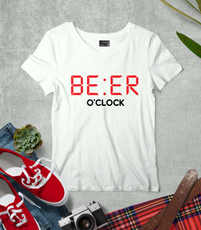 CU MESAJ - Tricou Femeie BEER O'clock