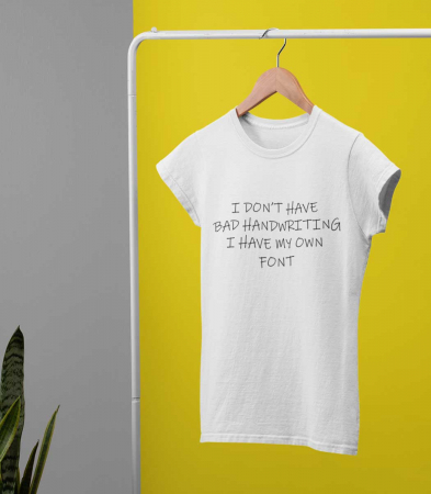 CU MESAJ - Tricou Femeie Bad Handwriting