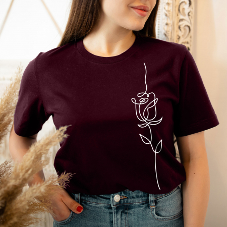 MINIMALIST - Tricou Femeie Simple Rose