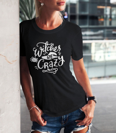HALLOWEEN - Tricou Femeie Crazy Witches