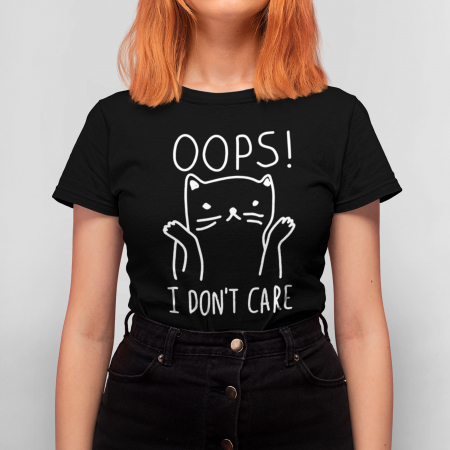 Tricou Femeie Negru Oops! [1]