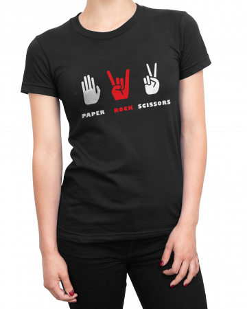 Tricou Femeie Paper Rock Scissors [1]