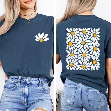 STIL RETRO - Tricou Femeie Fresh Daisies