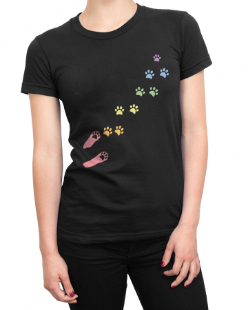 Tricou Femeie Rainbow Paws [1]