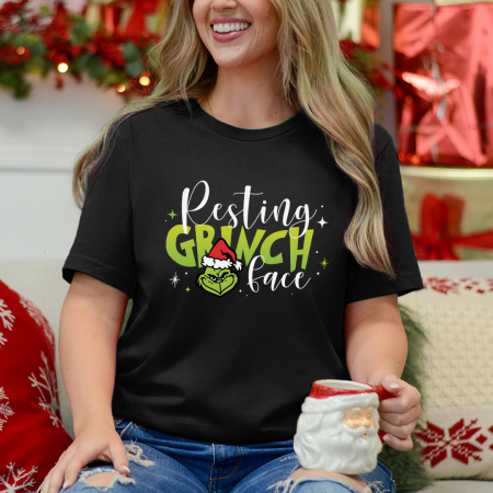 CRACIUN - Tricou Resting Face