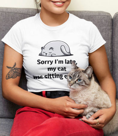 Tricou Femeie Cat Sitting [0]
