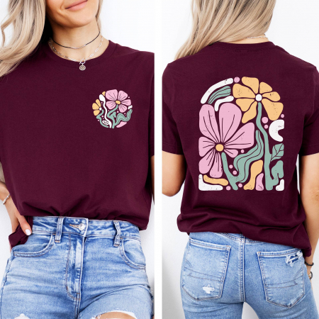 STIL RETRO - Tricou Femeie Boho Garden