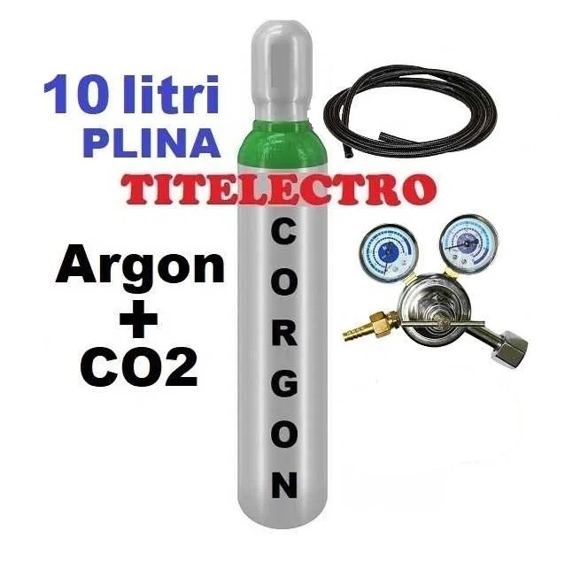 Butelie 10 litri pentru corgon PLINA + reductor + furtun [1]