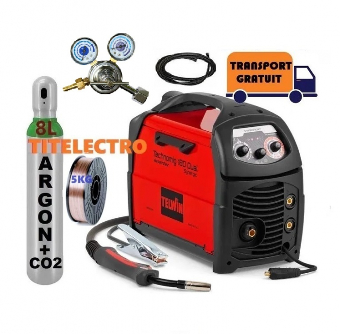 Pachet aparat sudura cu gaz Technomig 180 Dual Synergic [1]