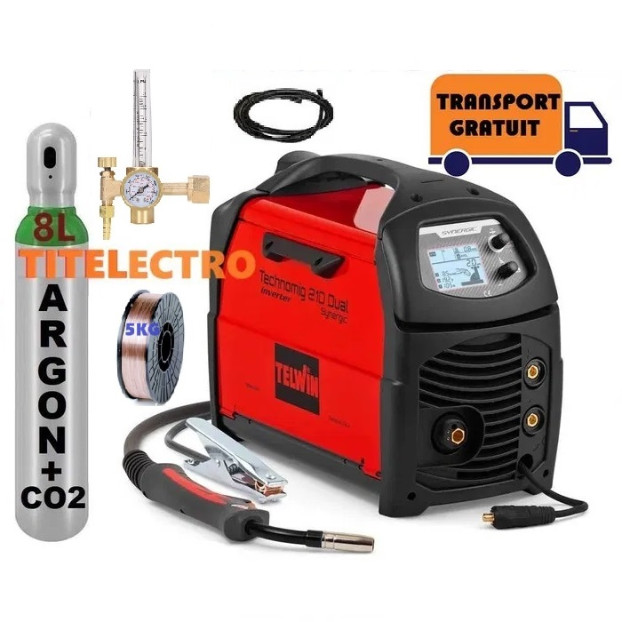 Pachet aparat sudura cu gaz Technomig 210 Dual Synergic [1]
