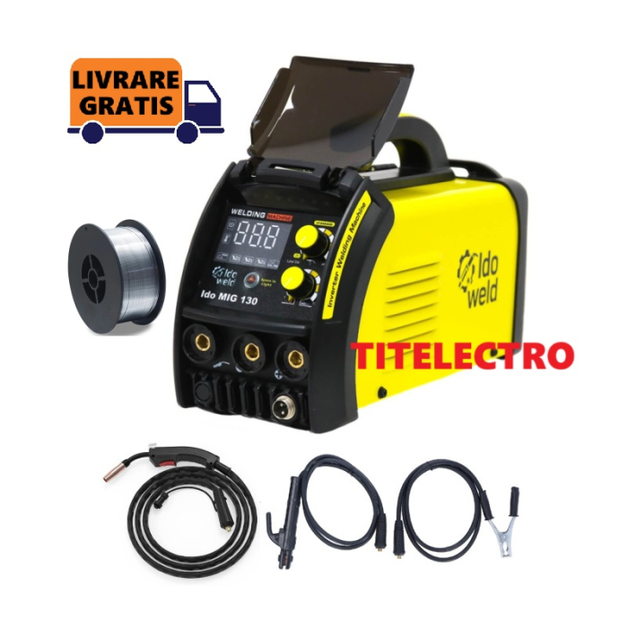 Pachet aparat sudura fara gaz Ido MIG 130 [1]