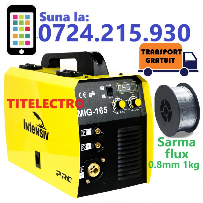 Pachet aparat sudura fara gaz MIG 165 [1]