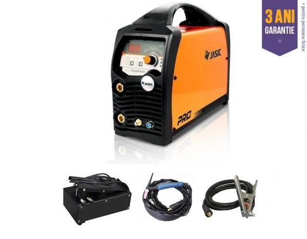 Pachet aparat sudura TIG aluminiu otel inox TIG 200P AC DC E201 DIGITAL cu pedala [2]