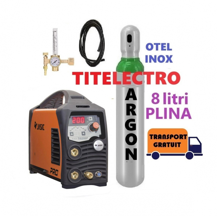 Pachet aparat sudura TIG WIG otel inox TIG 200P Jasic [1]