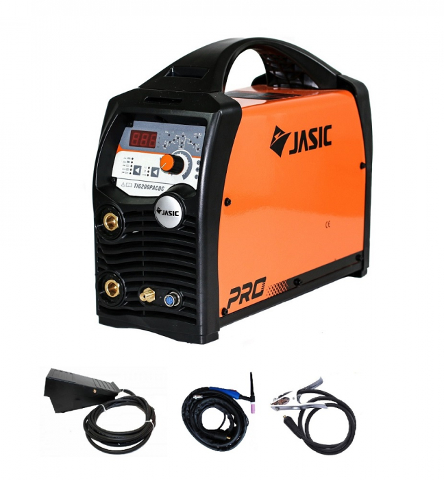 TIG 200P ACDC  E201 - Aparat sudura TIG WIG aluminiu otel inox cu pedala [1]