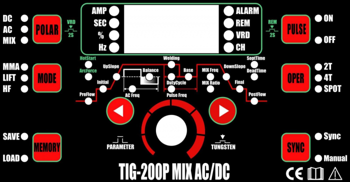 TIG 200P MIX AC DC - Aparat sudura TIG WIG aluminiu otel inox [5]