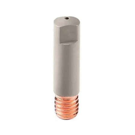 Accesorii duze pistolet 15AK M15 torta MIG-MAG max 200A - Duza contact sarma otel, flux sau inox, 0.8mm M6x25, cu invelis antiaderent