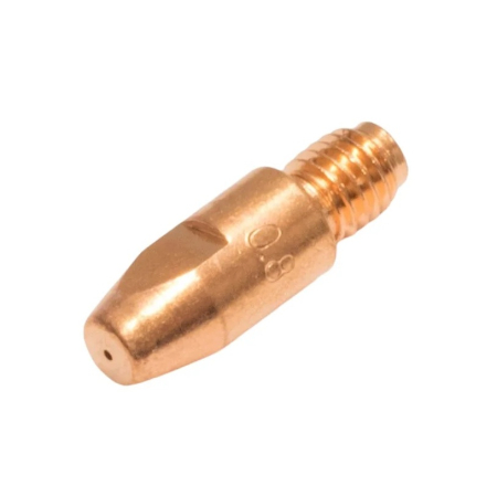 Accesorii duze pistolet MIG-MAG racit cu apa, max 500A - Duza contact sarma otel sau inox, 0.8mm M8x30