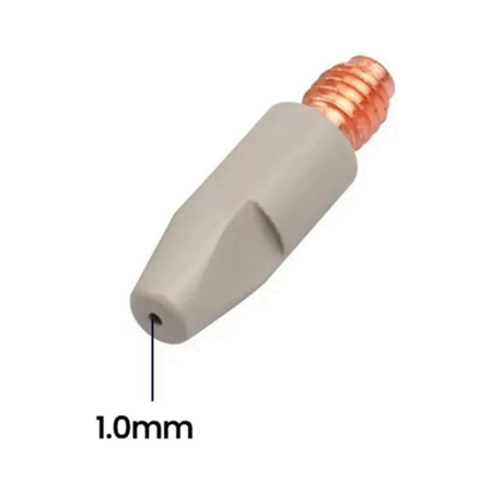 Accesorii duze pistolet 24KD MB24 torta MIG-MAG max 250A - Duza contact sarma otel sau inox, 1mm M6x28, cu invelis antiaderent