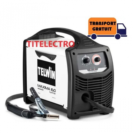 Aparate sudura MIG-MAG Telwin cu sarma argon CO2 sau fara gaz - MAXIMA 160 SYNERGIC - Aparat sudura MIG-MAG