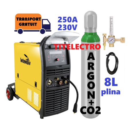 Pachete cu butelie argon CO2 - Pachet aparat sudura cu gaz DIGI MIG 250