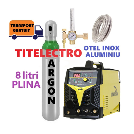 Aparate sudura aluminiu - Pachet aparat sudura TIG aluminiu otel inox INTENSIV TIG 200P AC/DC  Pulse
